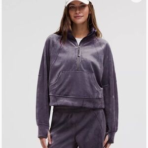 Lululemon Scuba Oversized Funnel-Neck Half Zip - Velvet- SIZE M - NEW WITH TAGs